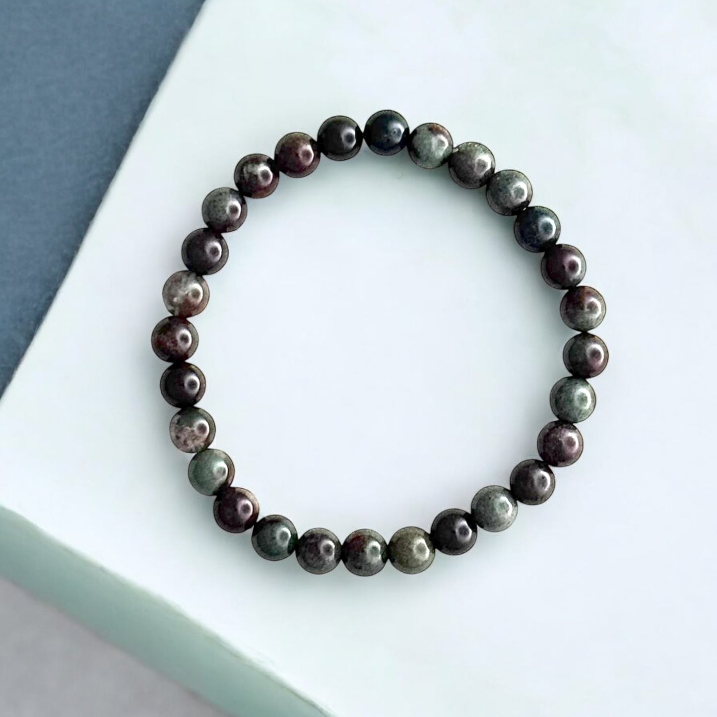 花園石英(Lodolite)水晶串珠手鍊