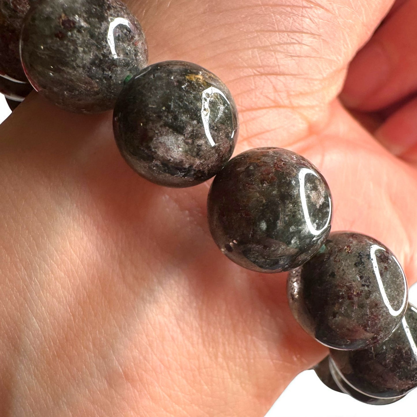 花園石英(Lodolite)水晶串珠手鍊