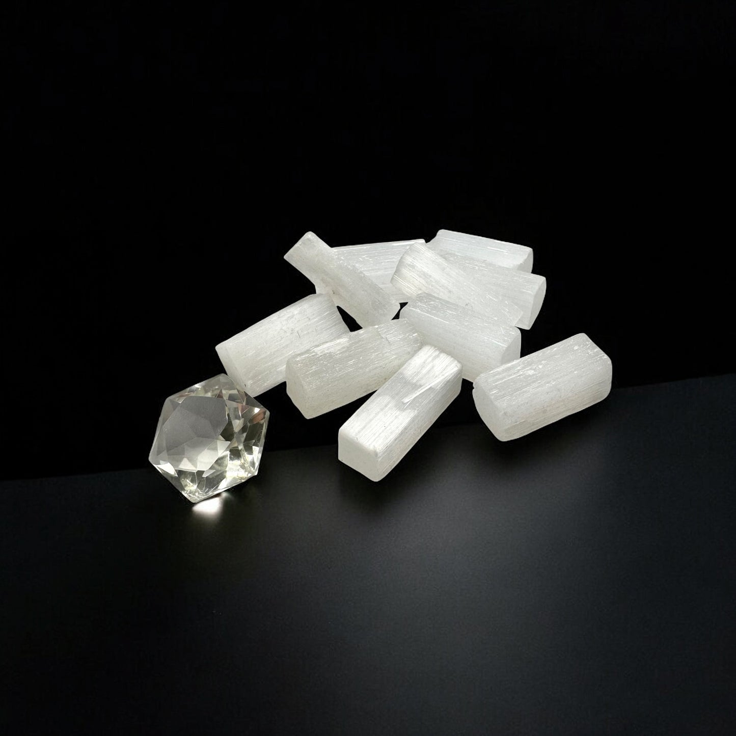 Selenite Crystal Rough Sticks Pack