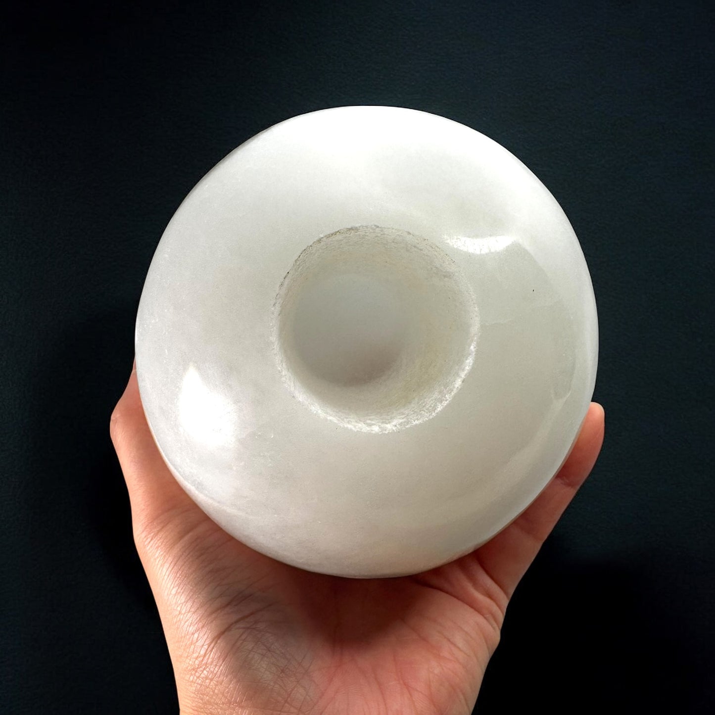 Sphere Selenite Crystal Light