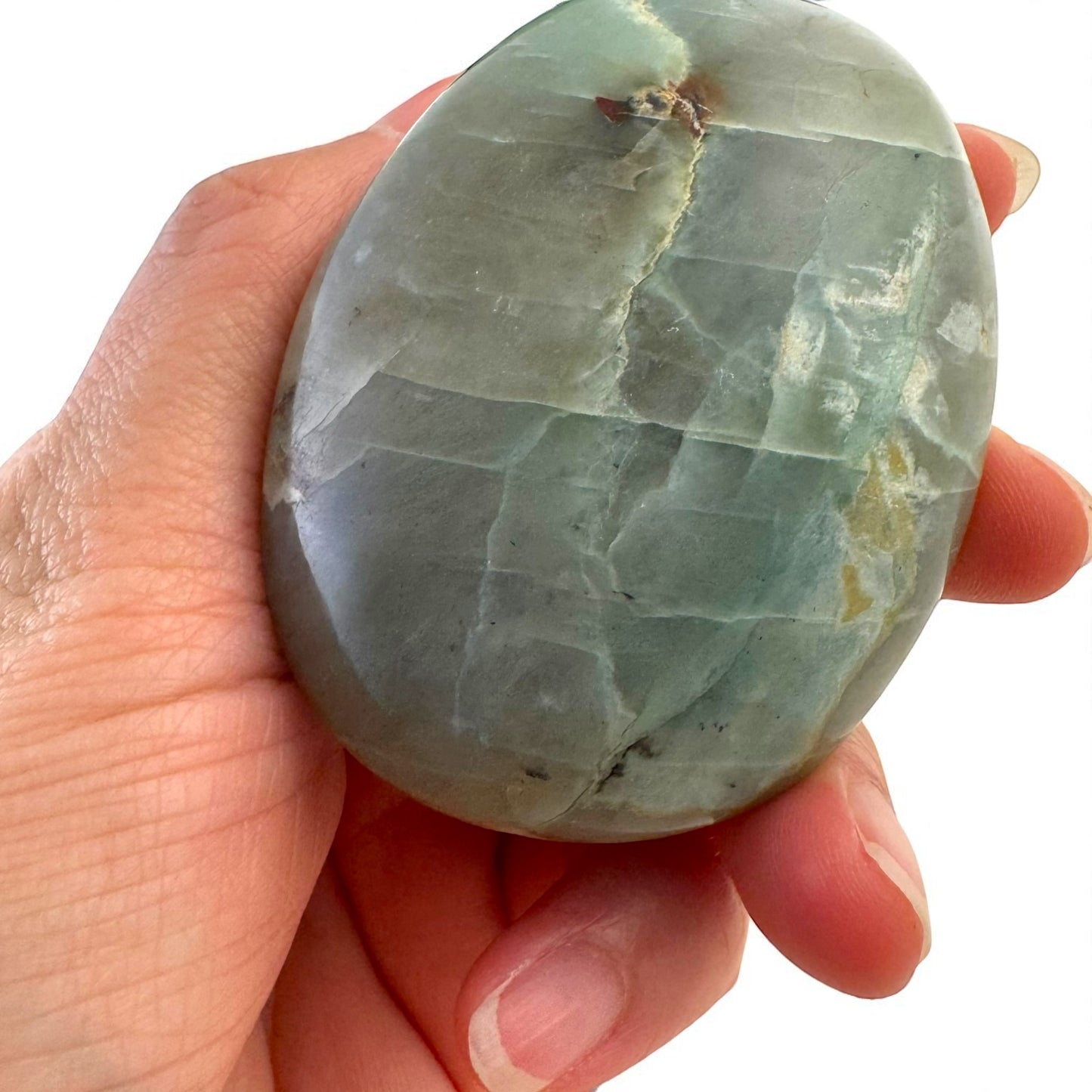 Garnierite Crystal Palm Stones
