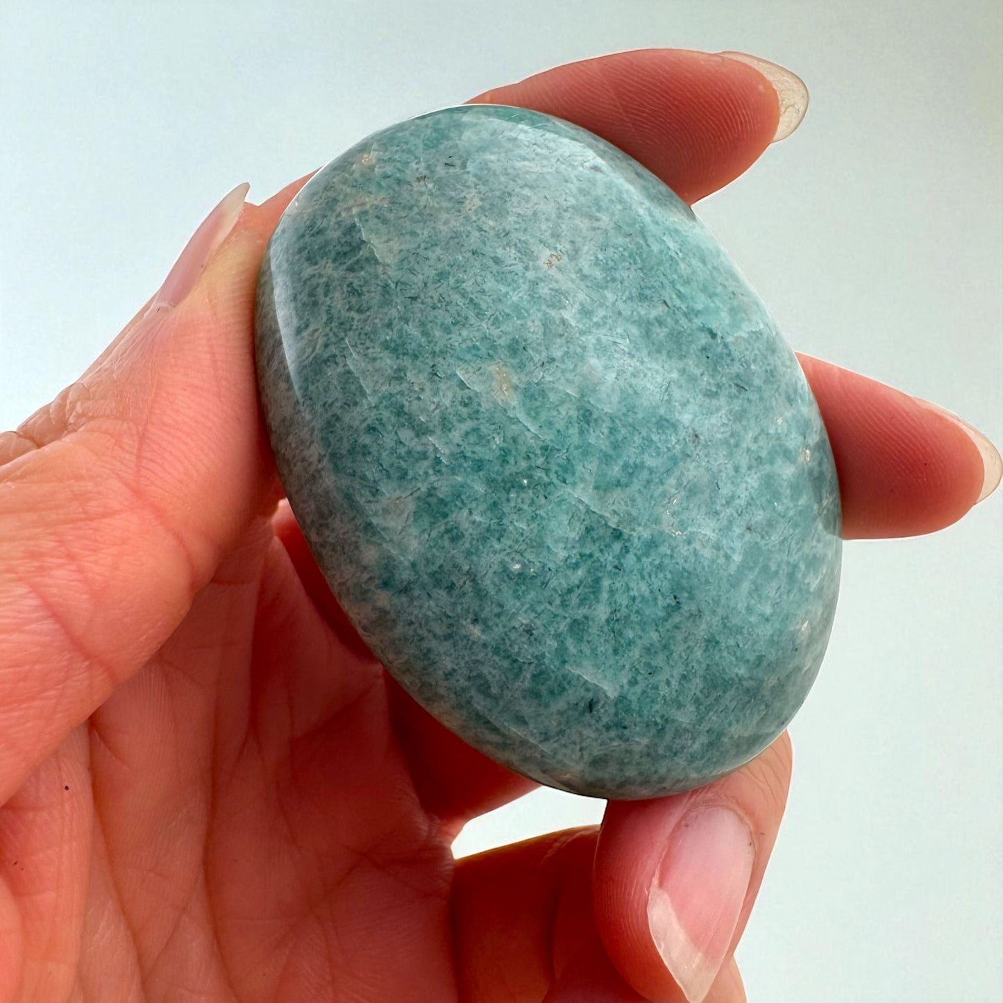 Amazonite Crystal Palm Stones