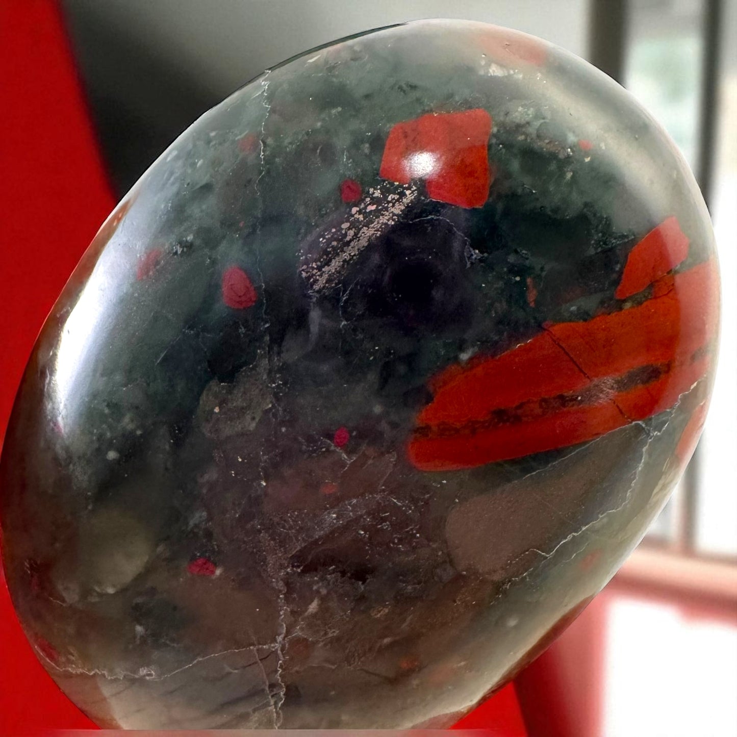 血石水晶掌石