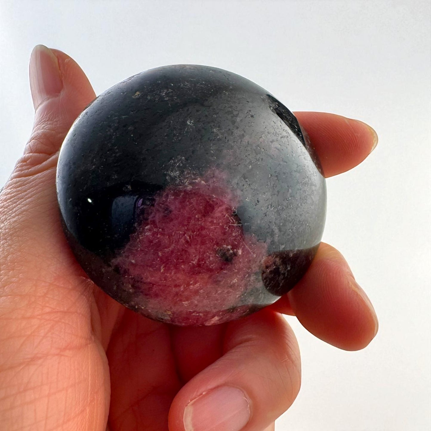 Rhodonite Crystal Palm Stones