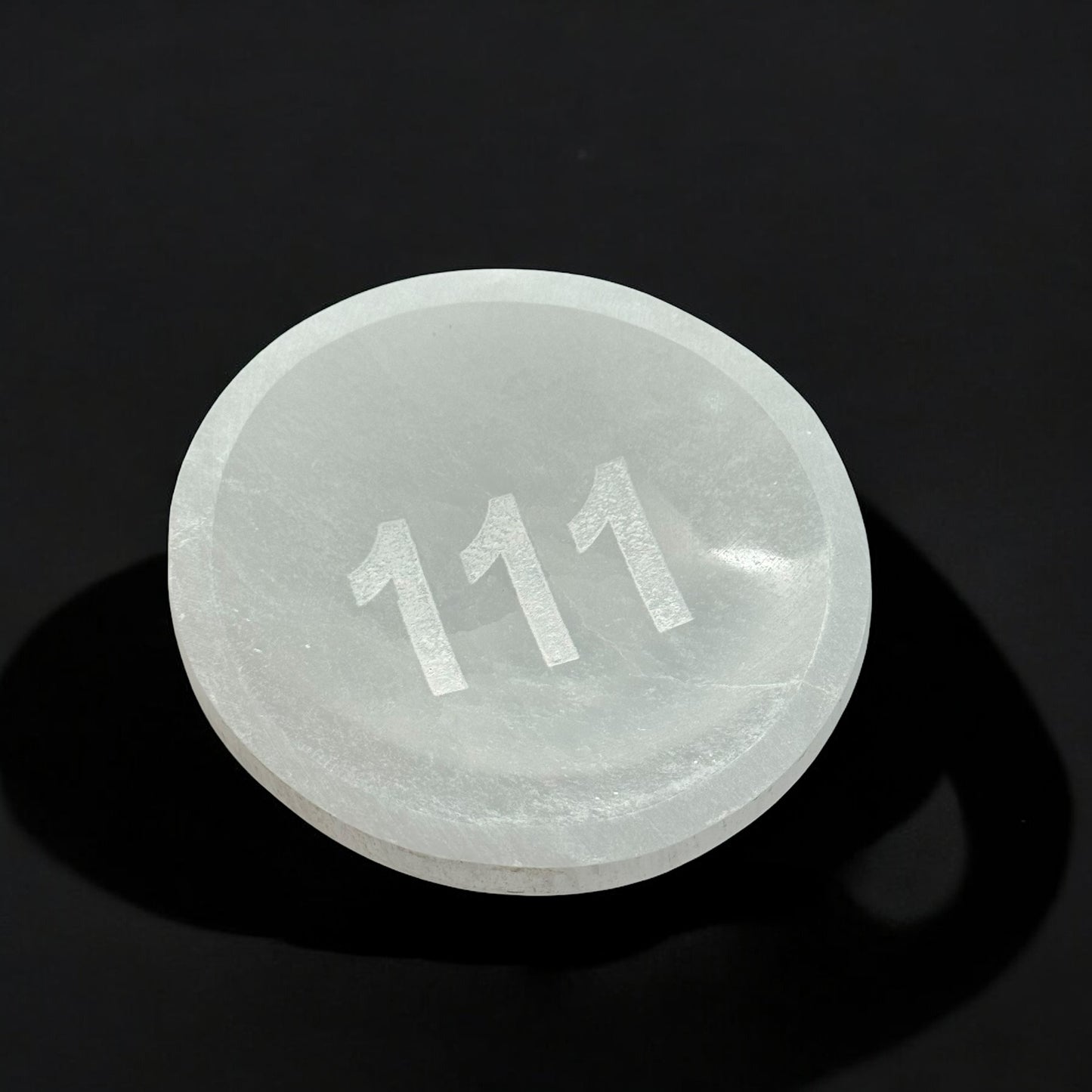 Angel Number "111" Selenite Crystal Bowl Round (S)