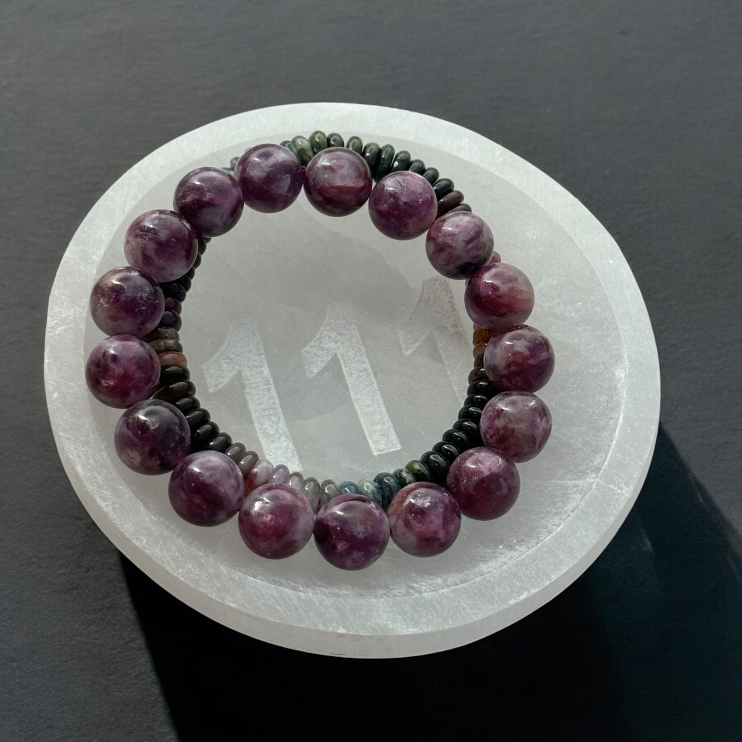 Angel Number "111" Selenite Crystal Bowl Round (S)