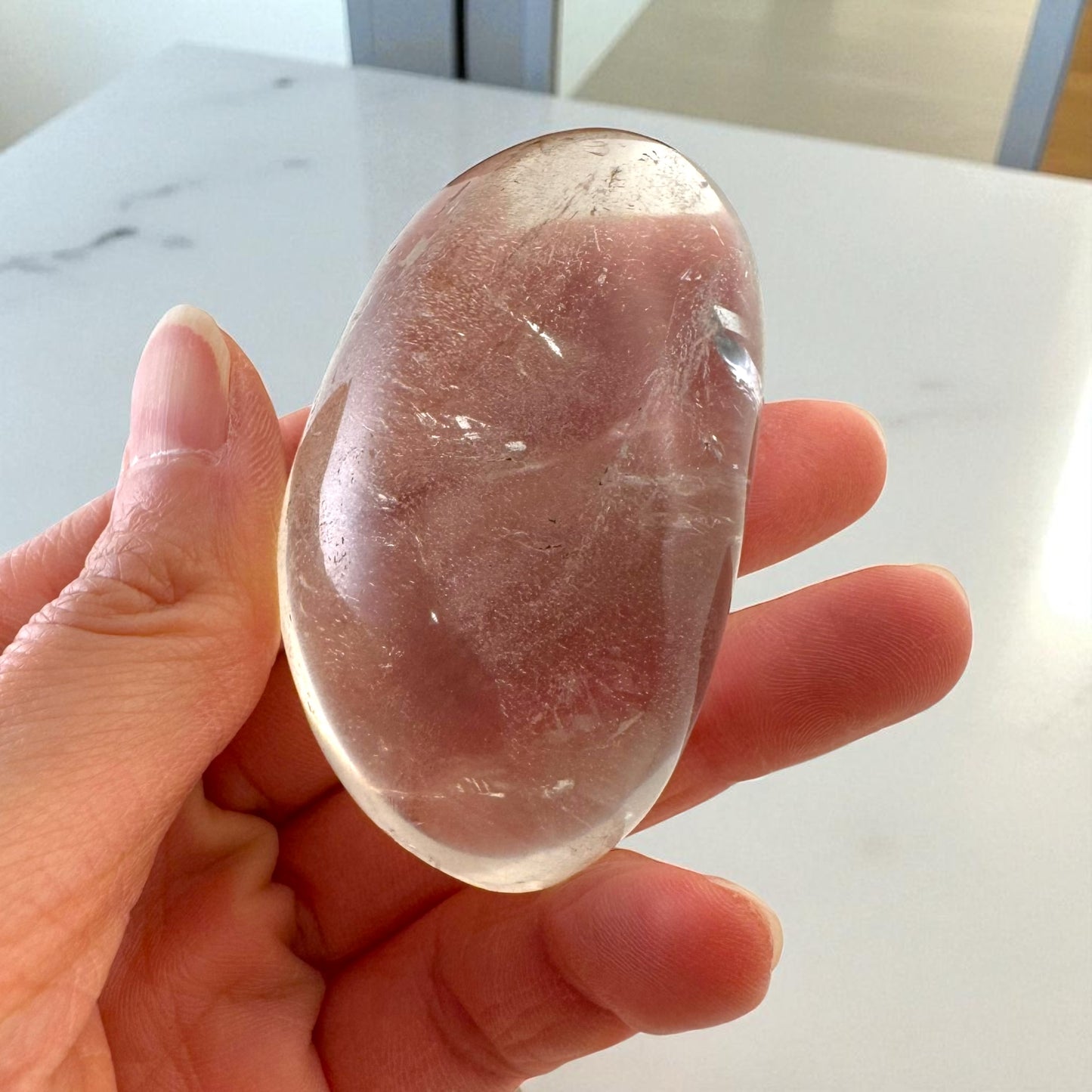 淺煙水晶掌石