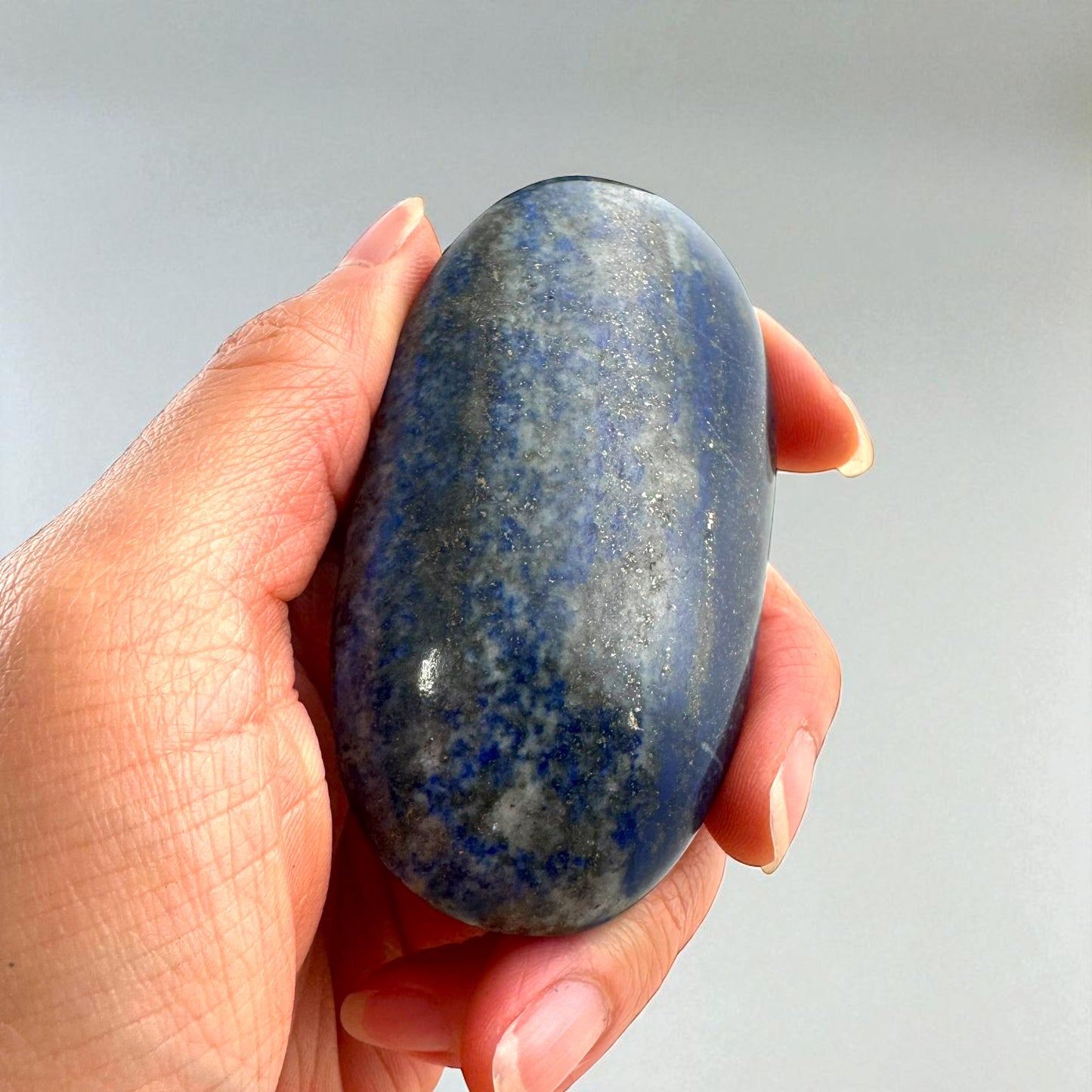 青金石水晶握石