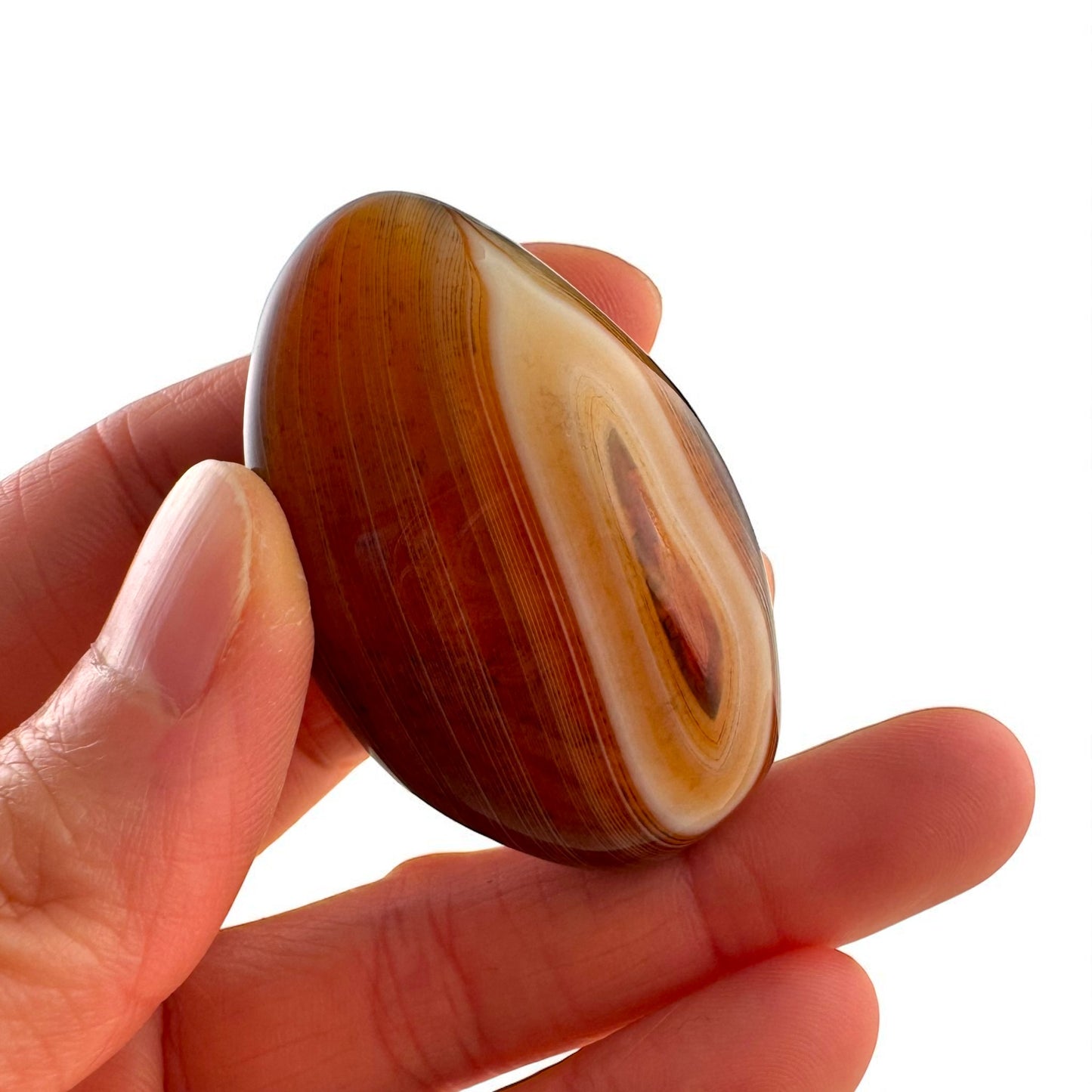 Sardonyx Agate Crystal Palm Stones