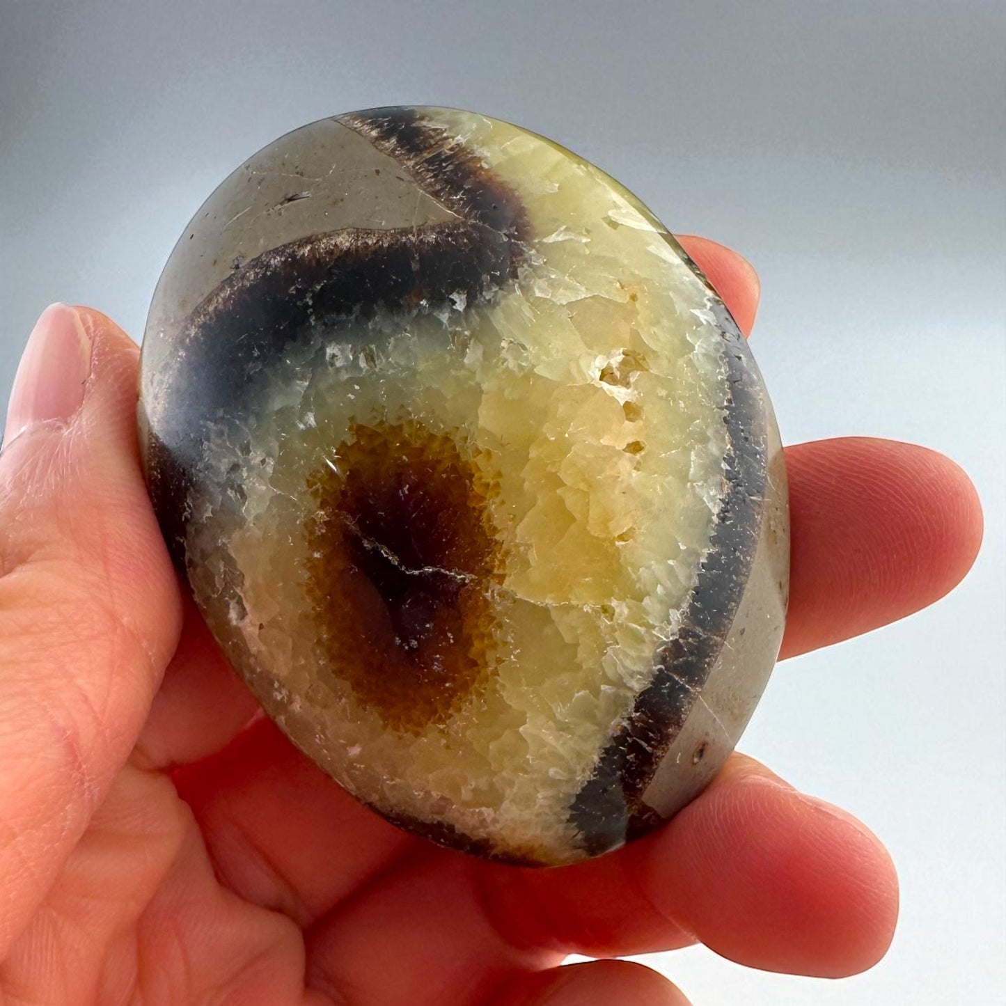 Septarian Crystal Palm Stones