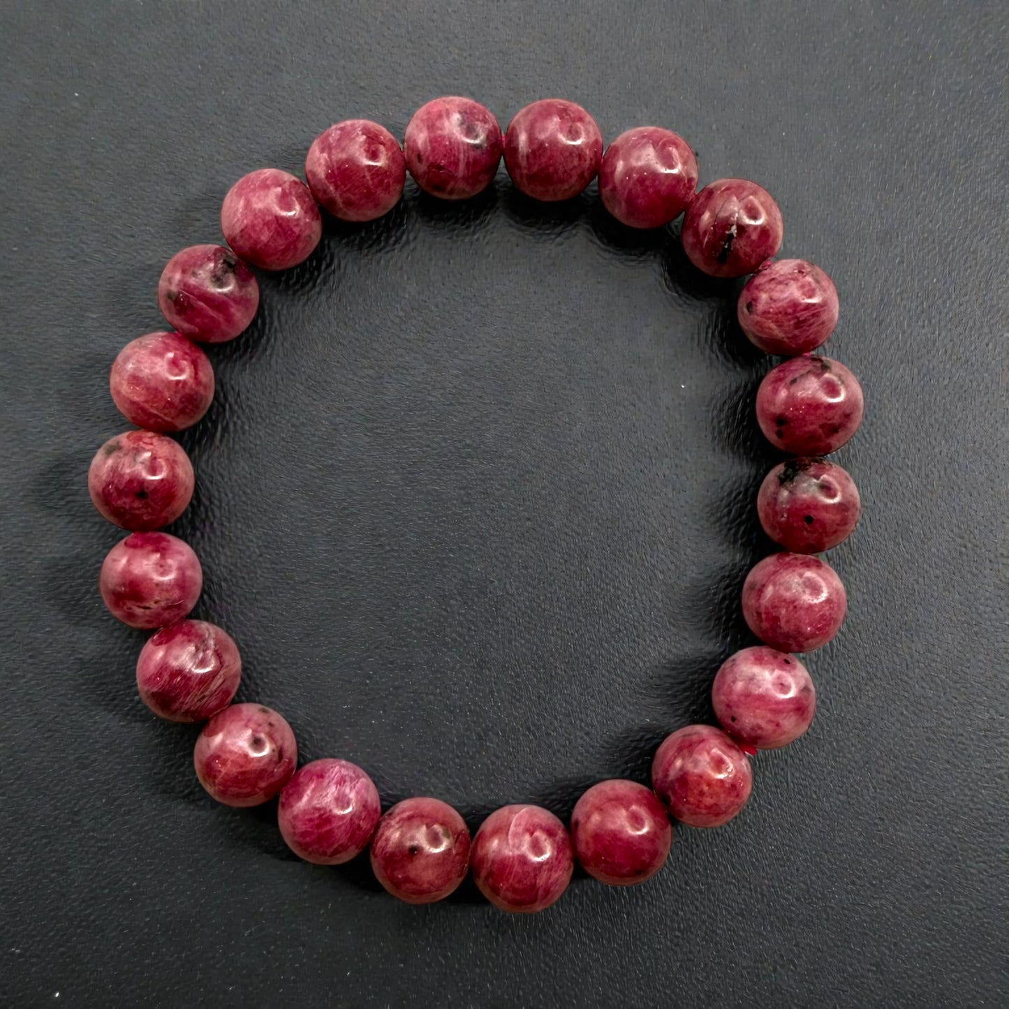 Ruby Crystal Beaded Bracelets
