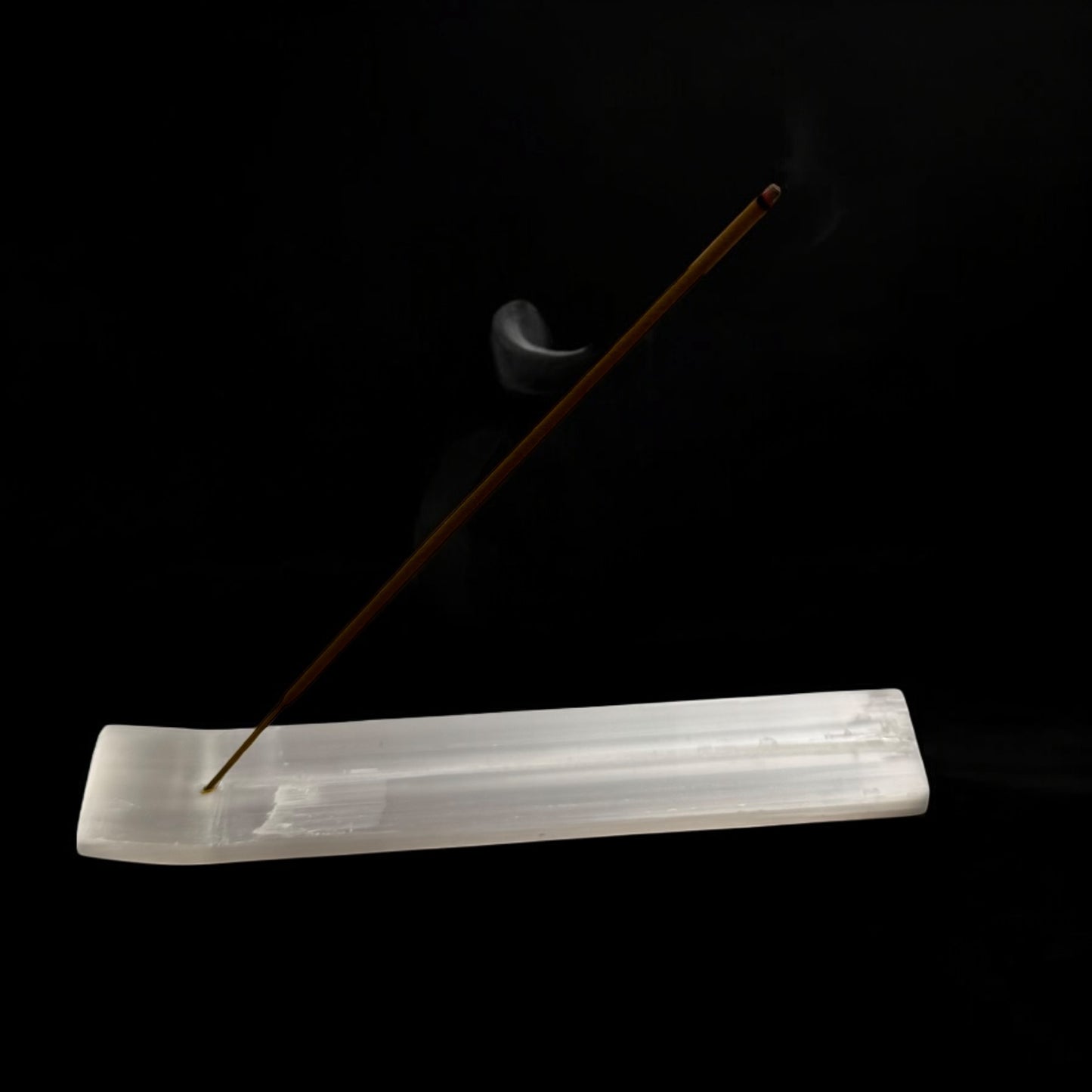 Selenite Crystal Incense Holder