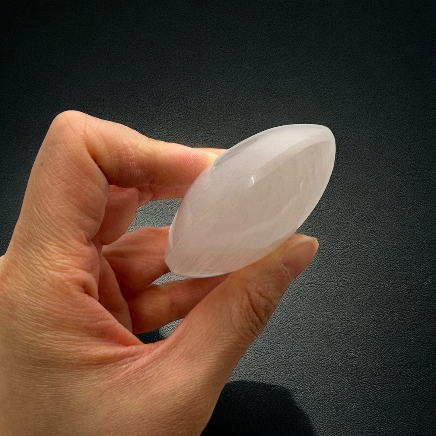 Selenite Crystal Palm Stones