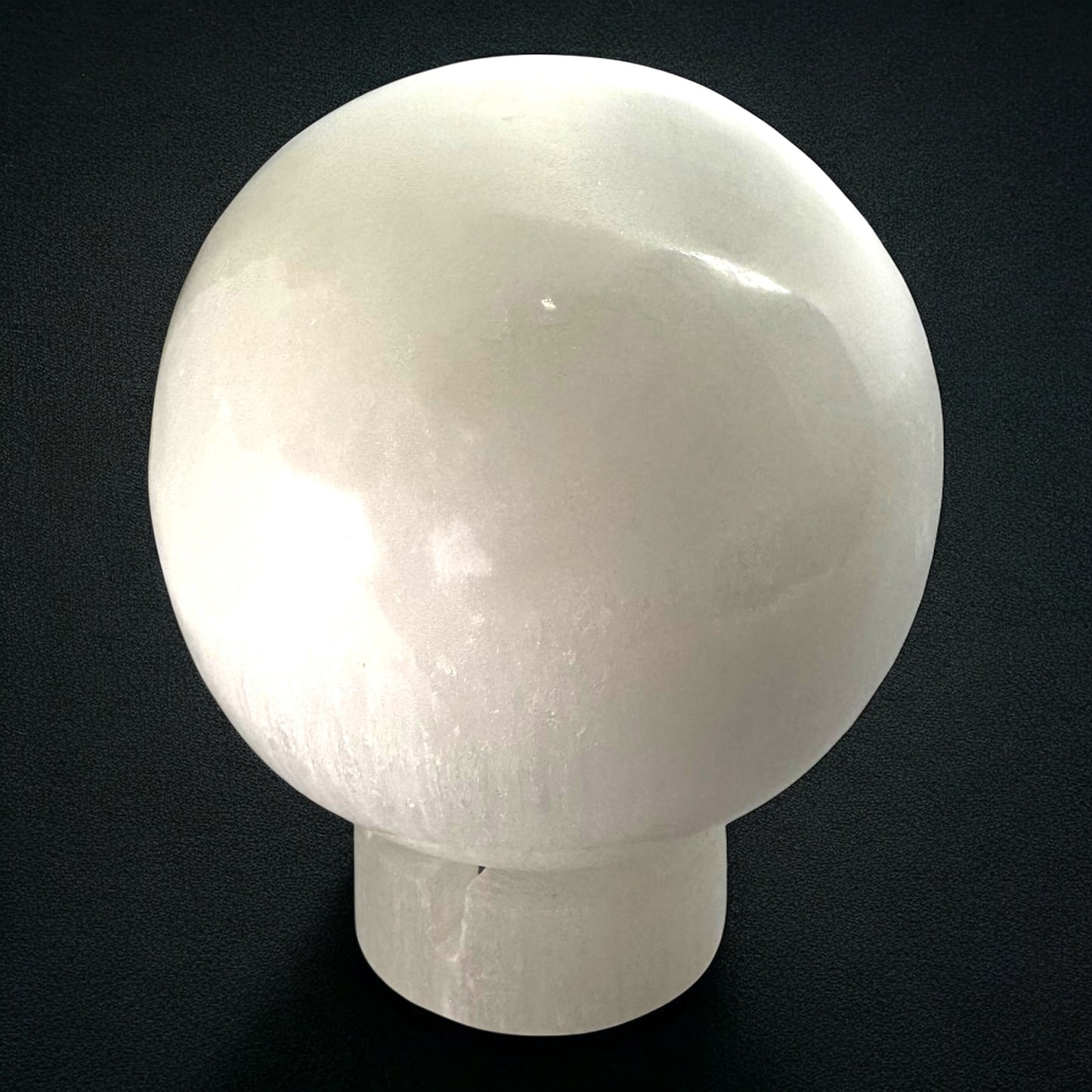 Sphere Selenite Crystal Light