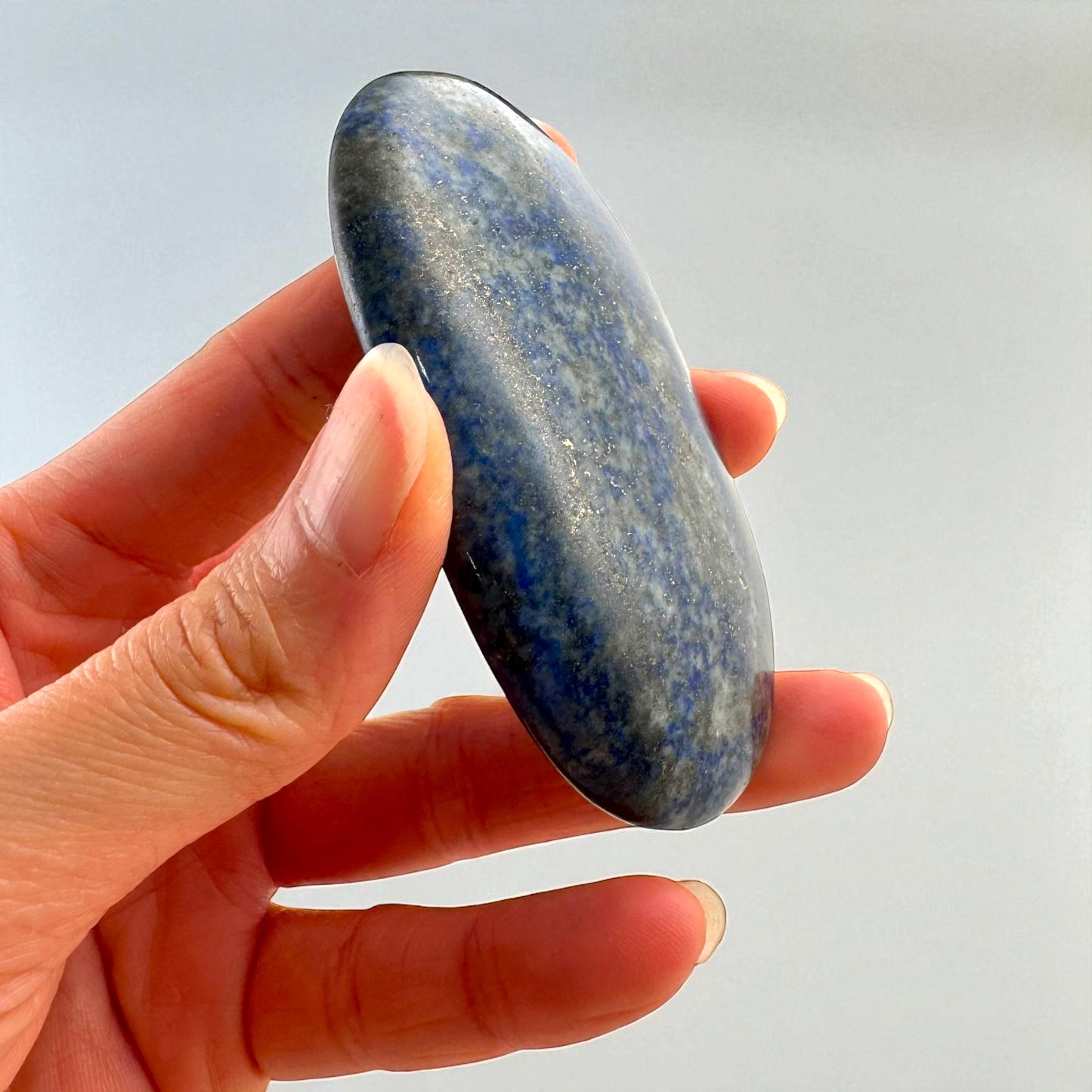 青金石水晶握石
