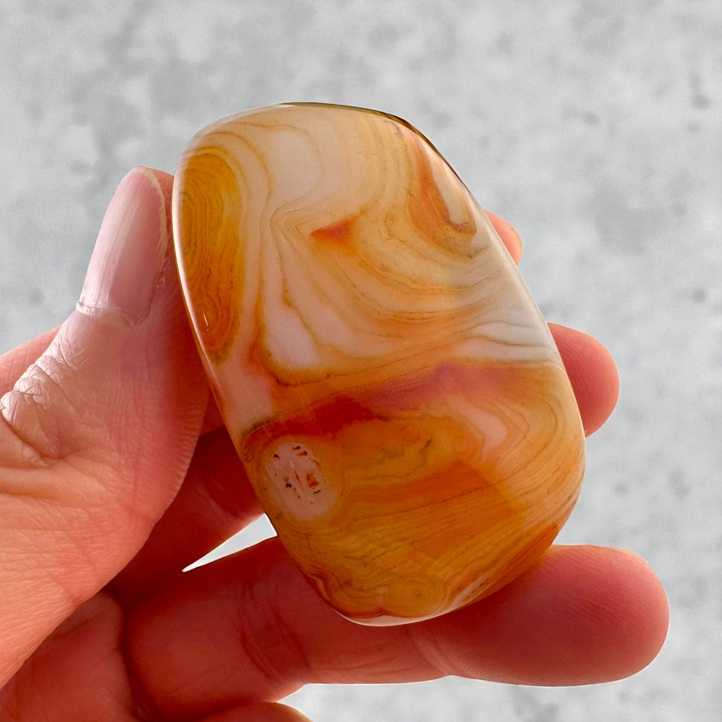 Sardonyx Agate Crystal Palm Stones