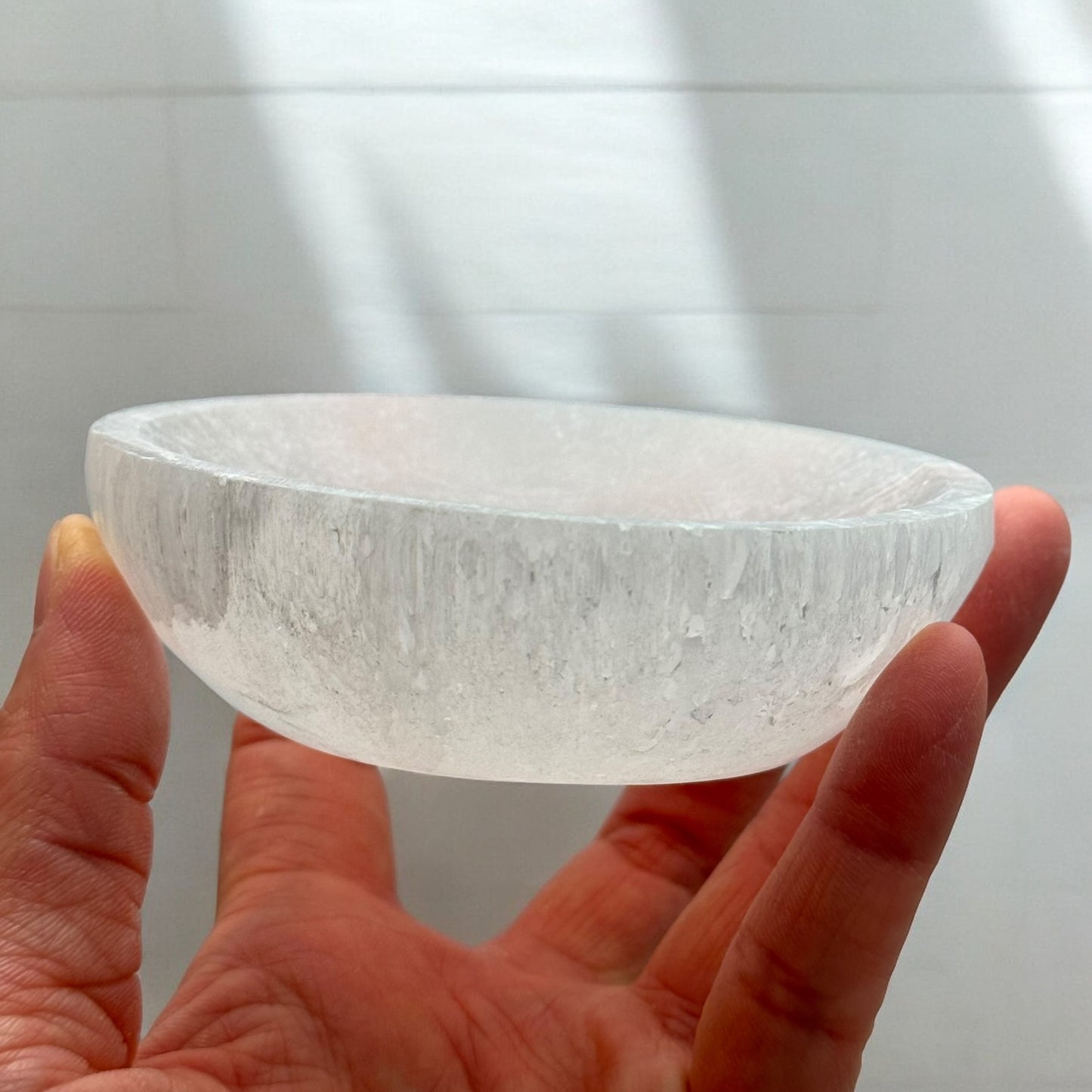 Angel Number "111" Selenite Crystal Bowl Round (S)