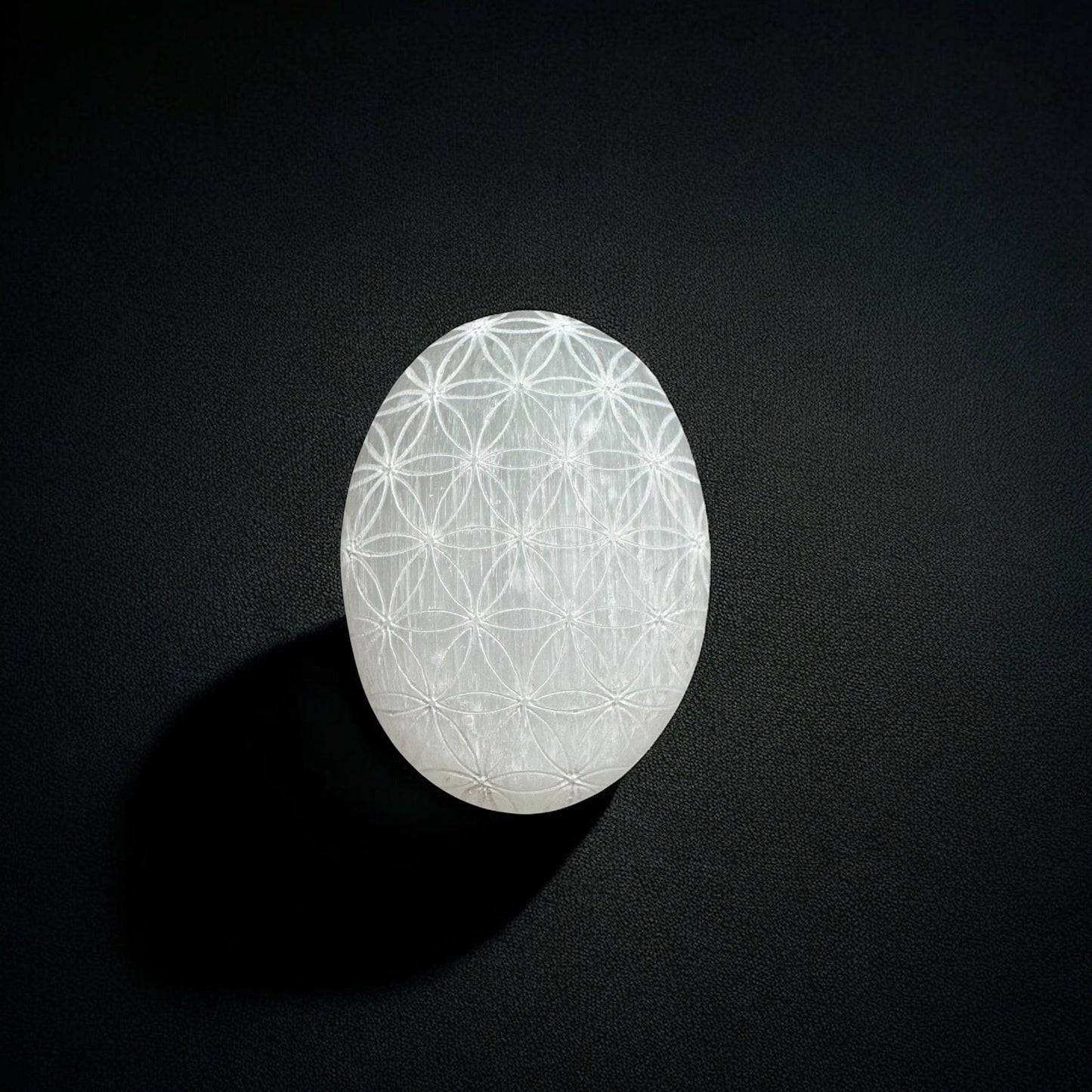Selenite Crystal Palm Stones