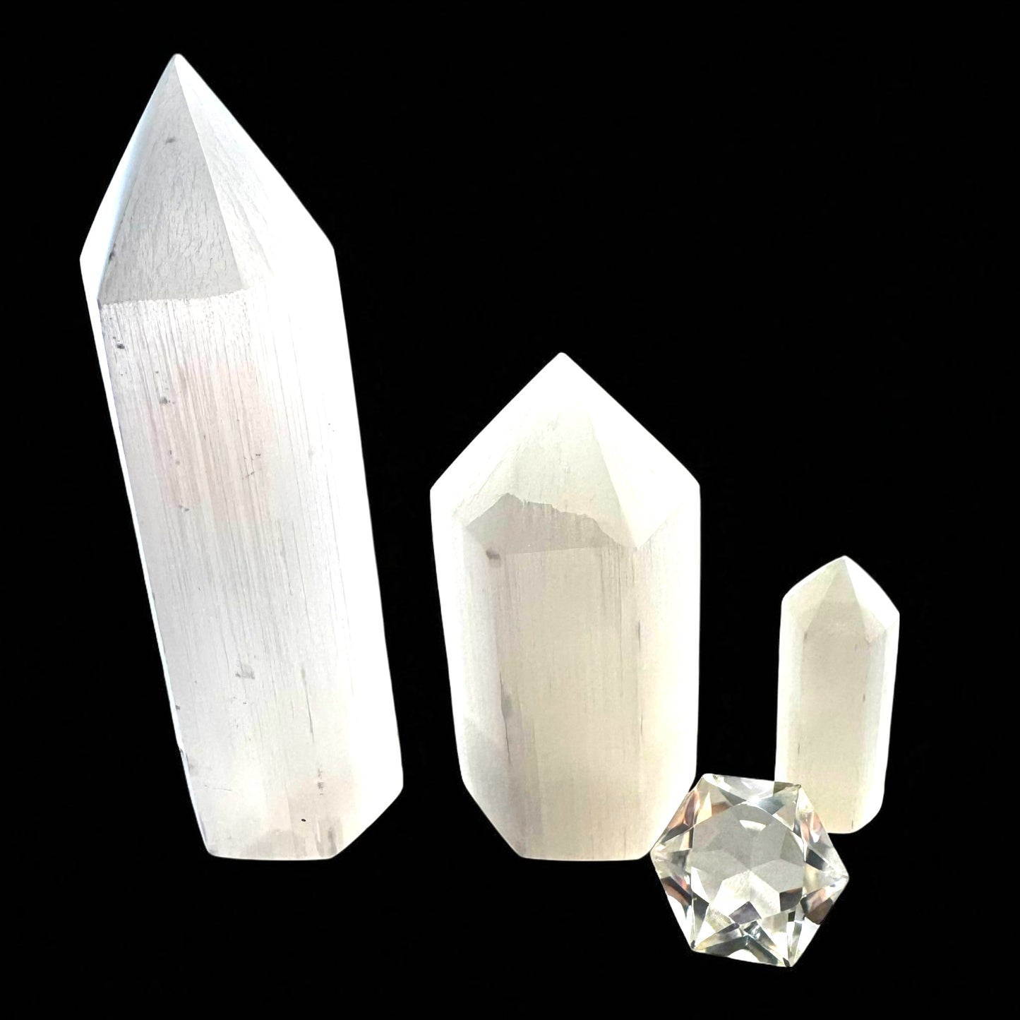 Polished Selenite Crystal Towers