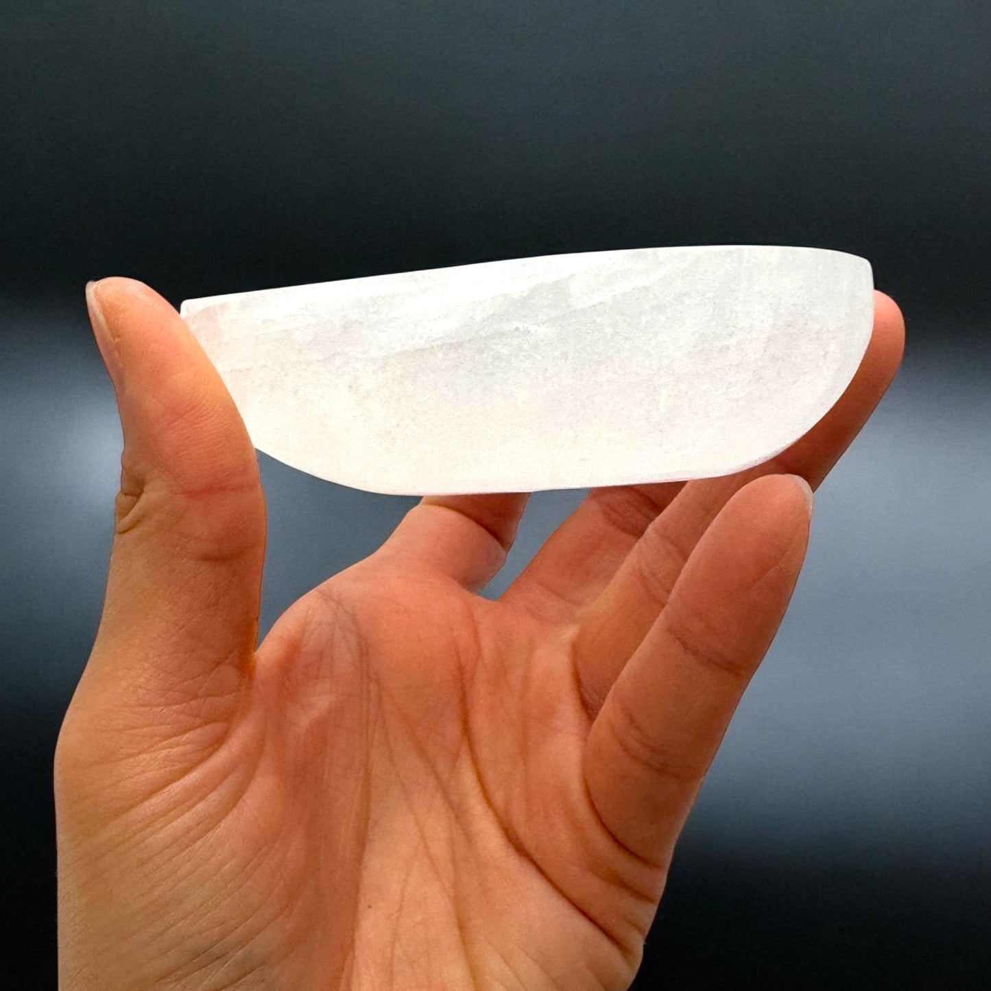 Heart Selenite Crystal Bowl (S) Thin