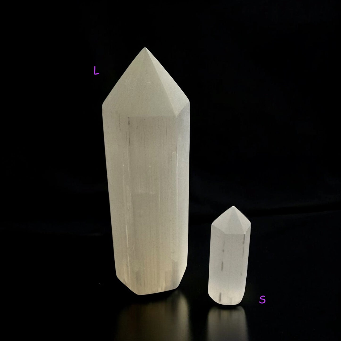Polished Selenite Crystal Towers