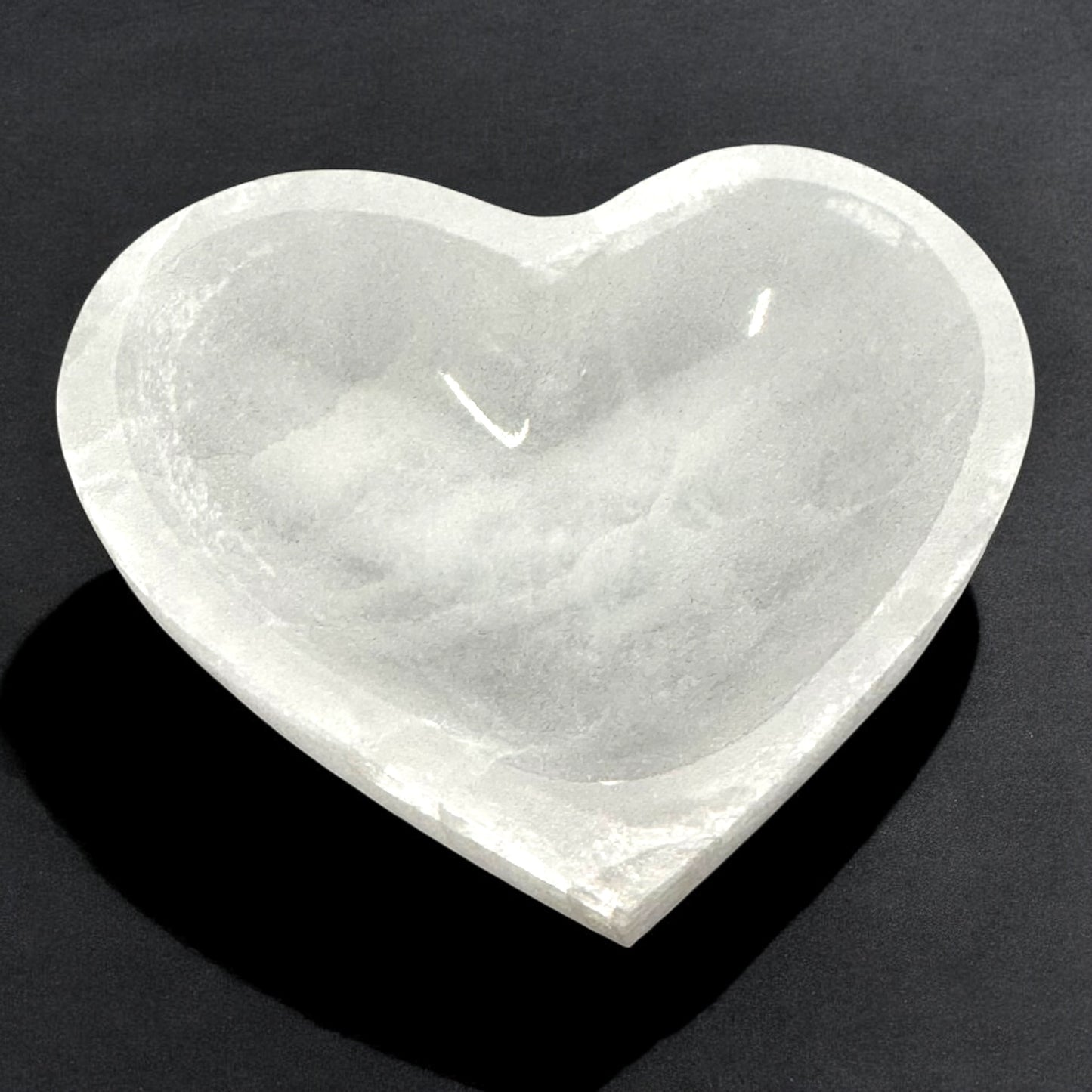 Heart Selenite Crystal Bowl (S) Thin