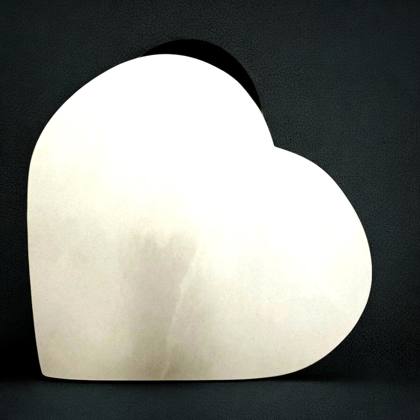 Heart Selenite Crystal Light