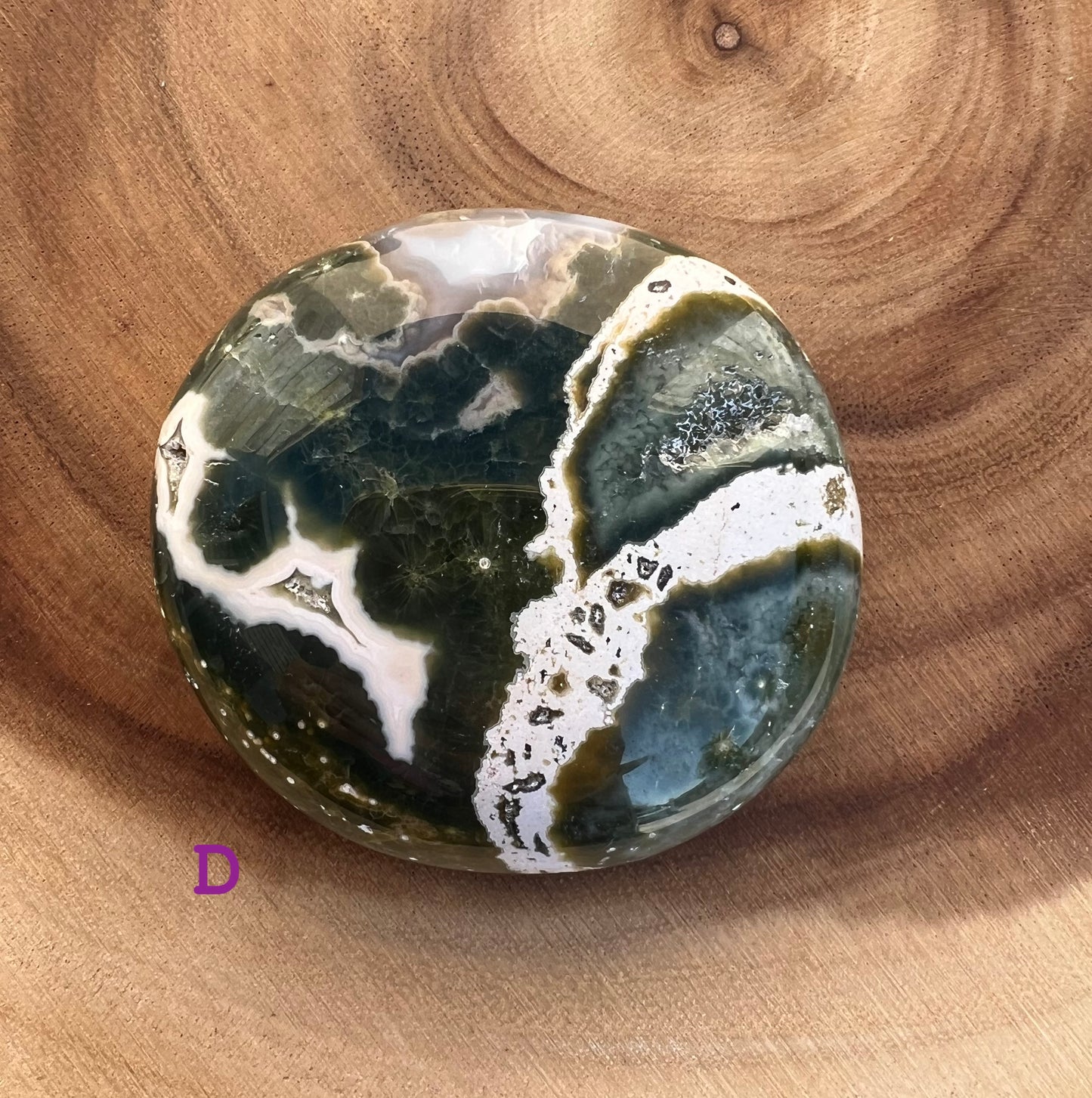 8th Vein Ocean Jasper Palm Stone (M) Batch #1