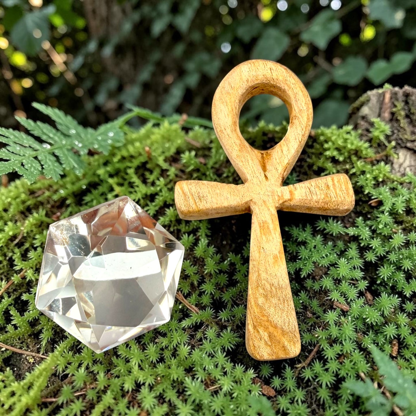 Palo Santo Hand Carved Ankh