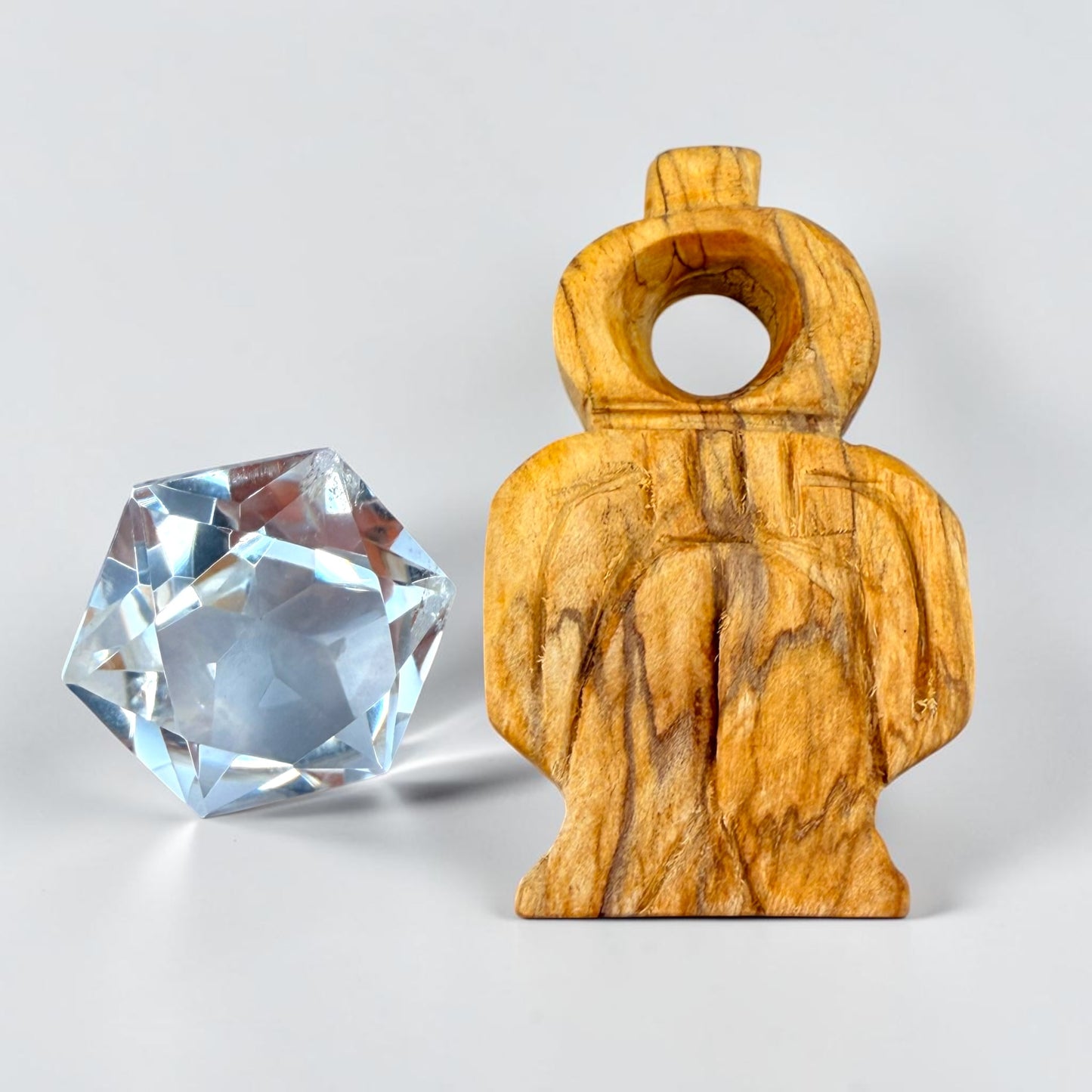 Palo Santo Hand Carved Tyet (Knot of ISIS)