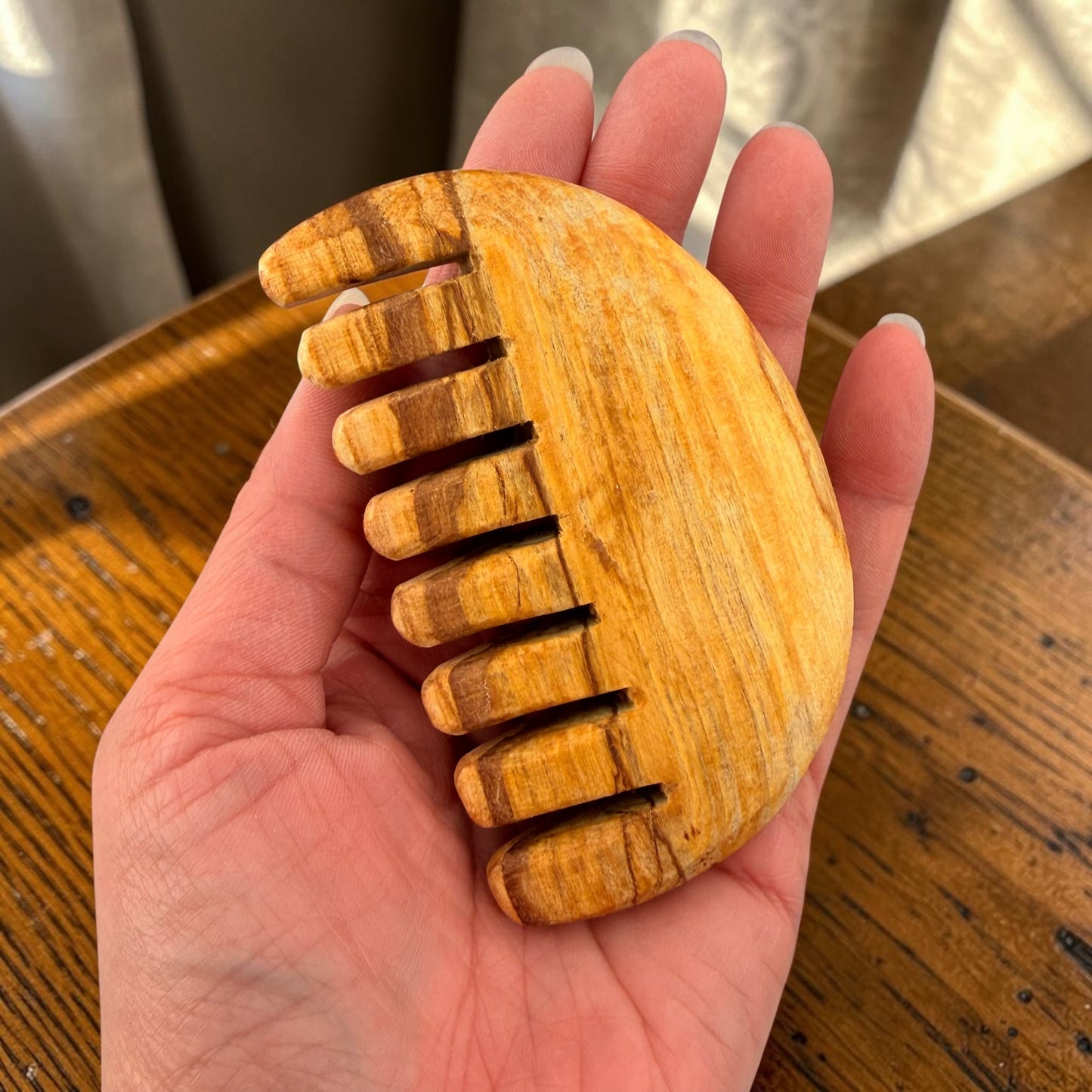 Palo Santo Hand Carved Head/Scalp Massage Hair Brush