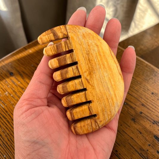 Palo Santo Hand Carved Head/Scalp Massage Hair Brush
