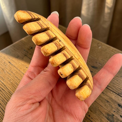 Palo Santo Hand Carved Head/Scalp Massage Hair Brush