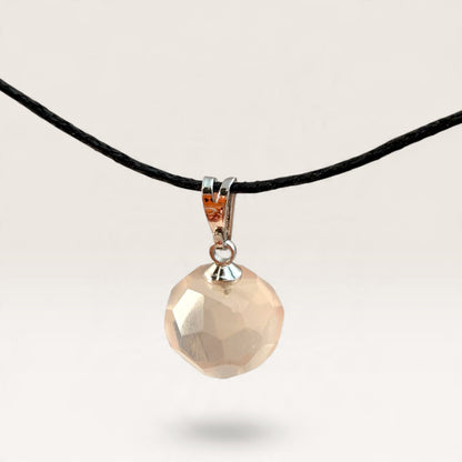 Faceted Crystal Ball Pendant