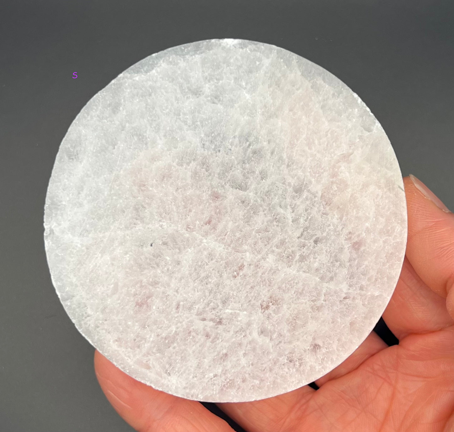 Selenite Crystal Plate Round
