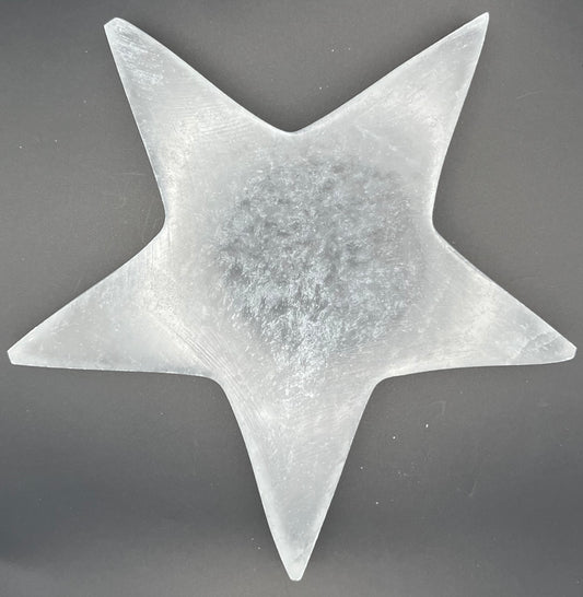 Selenite Star Plate (M)
