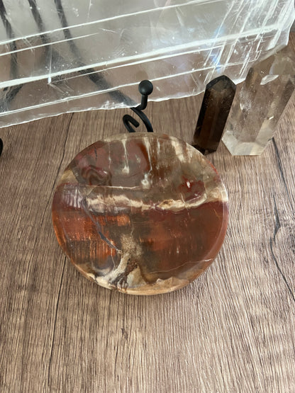 Petrified Wood Crystal Dish (S)