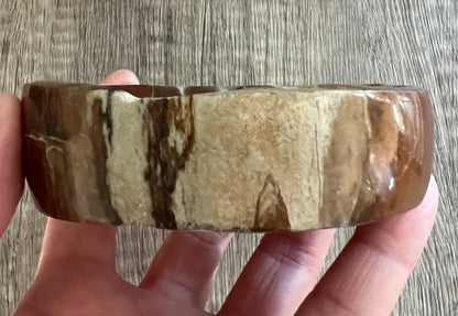 Petrified Wood Crystal Dish (S)