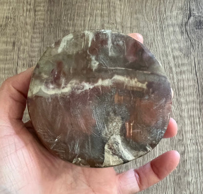 Petrified Wood Crystal Dish (S)