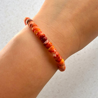 Spiny Oyster Crystal Beaded Bracelet
