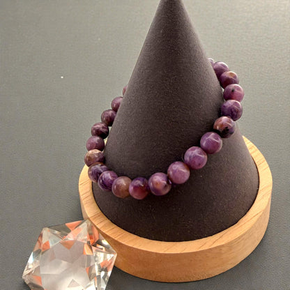 Charoite Crystal Beaded Bracelet