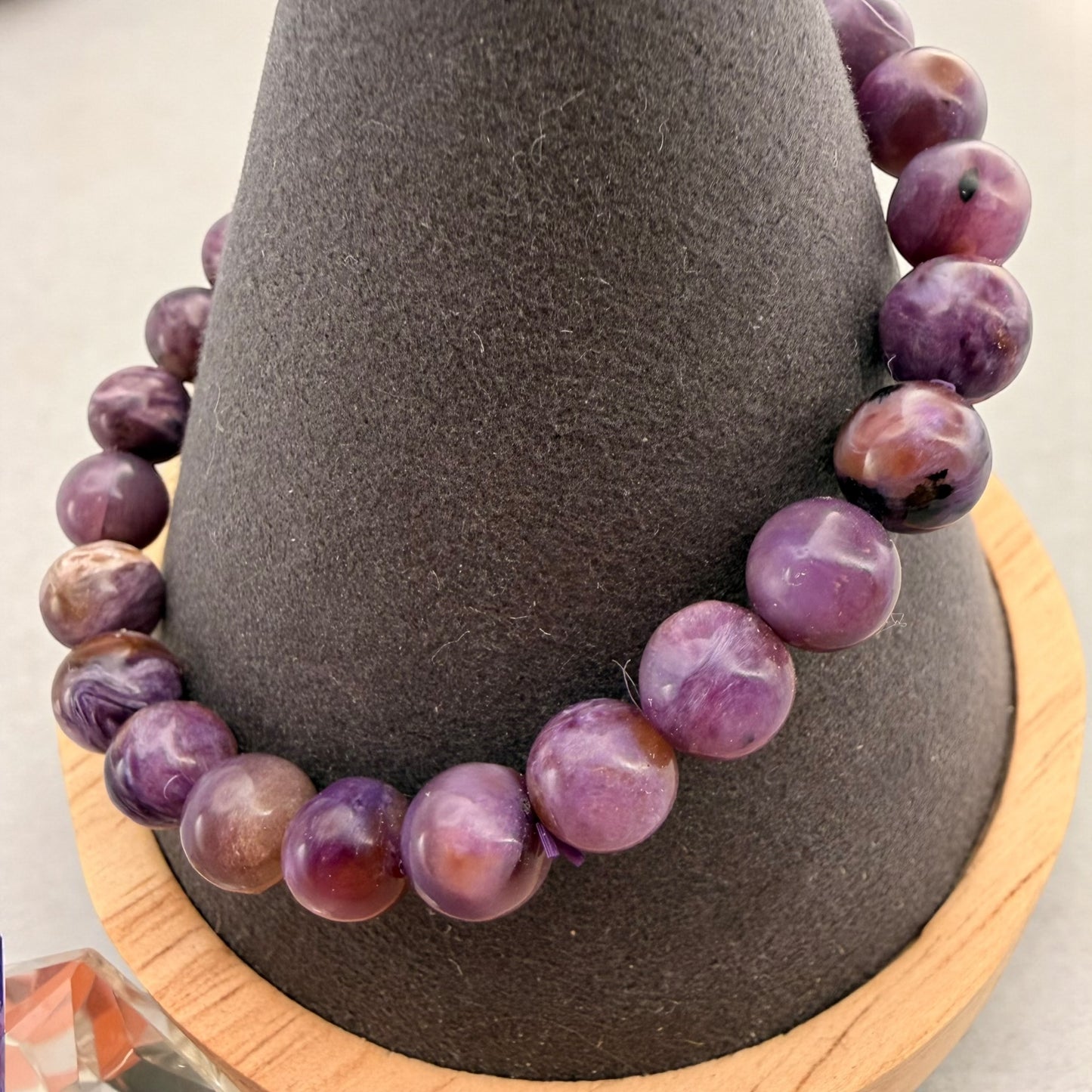 Charoite Crystal Beaded Bracelet
