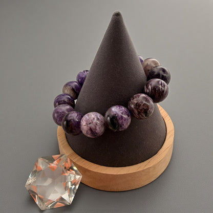 Charoite Crystal Beaded Bracelet