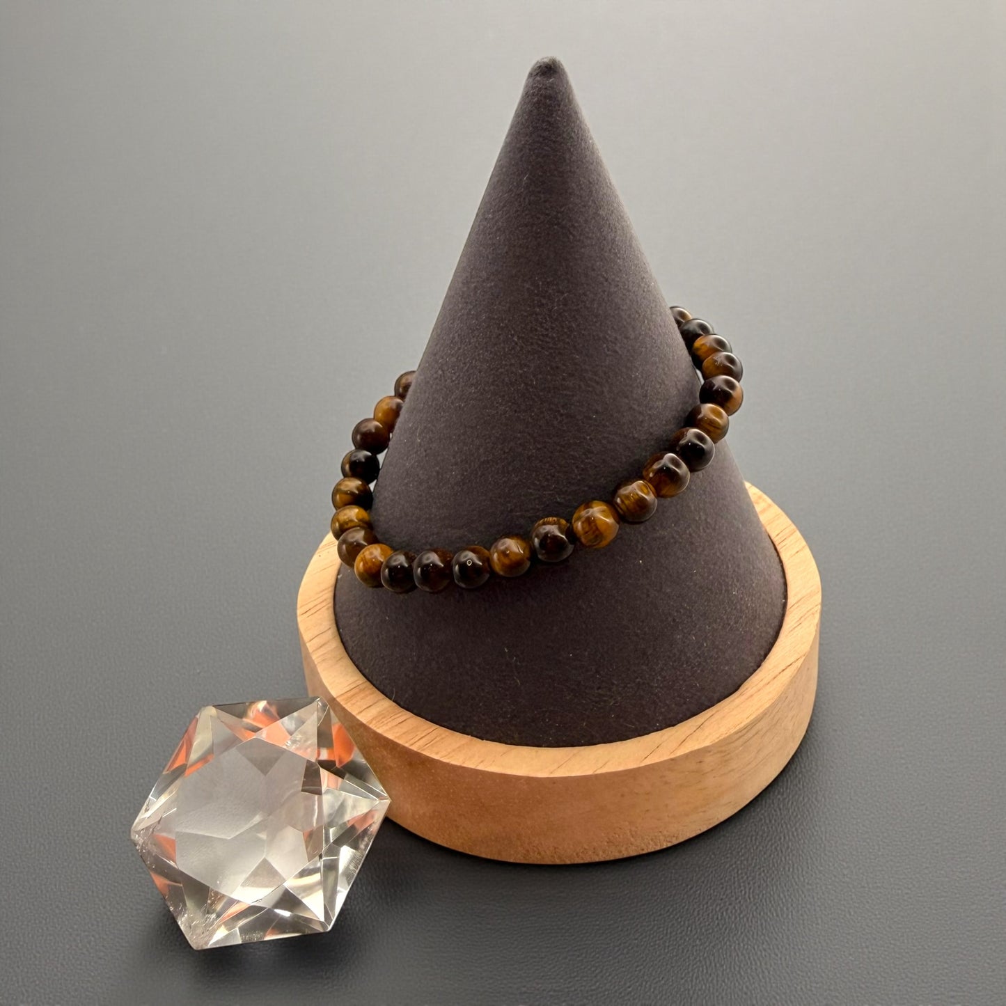 Tiger's Eye Crystal Beaded Bracelet