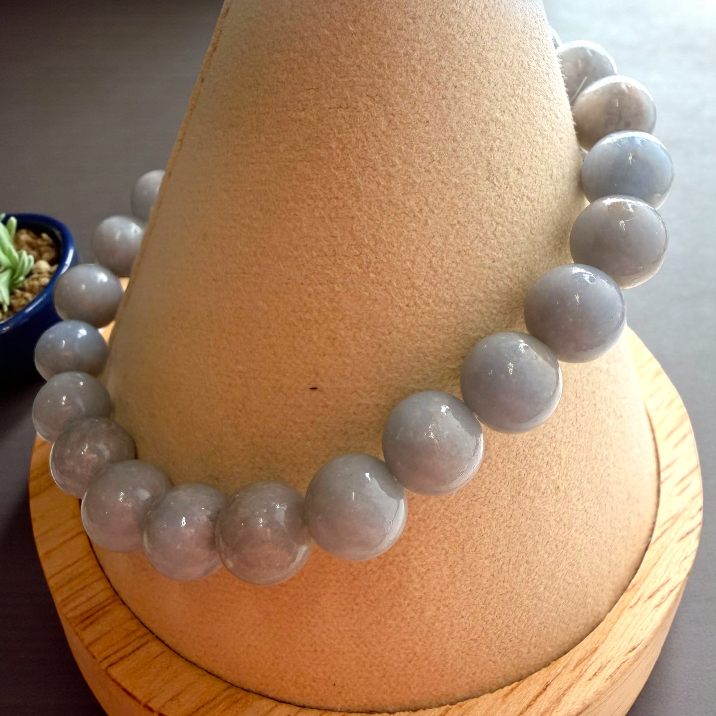 Angelite Crystal Beaded Bracelet