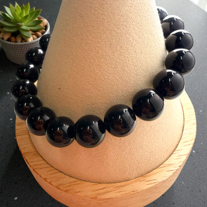 Rainbow Sheen Obsidian Crystal Beaded Bracelets (10mm)