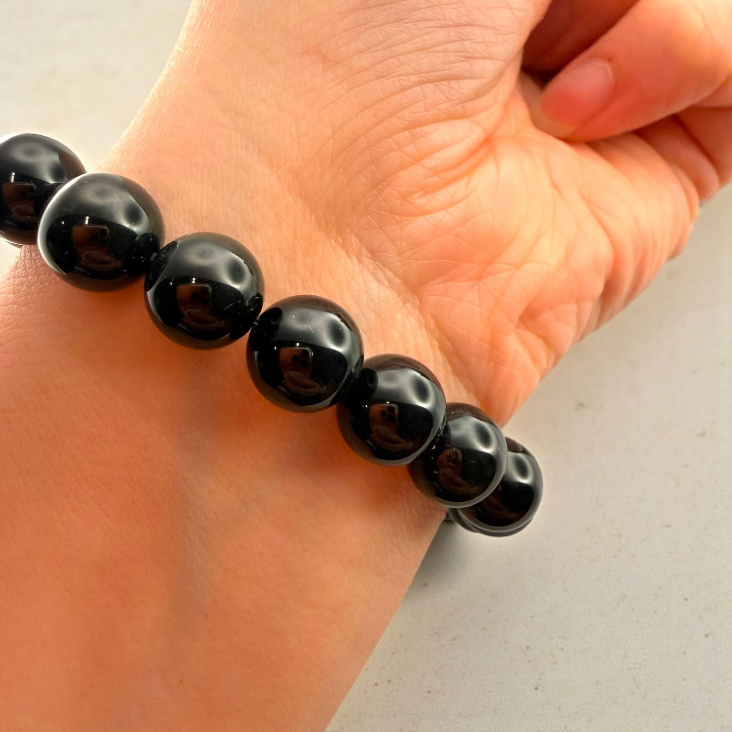 Rainbow Sheen Obsidian Crystal Beaded Bracelets (10mm)