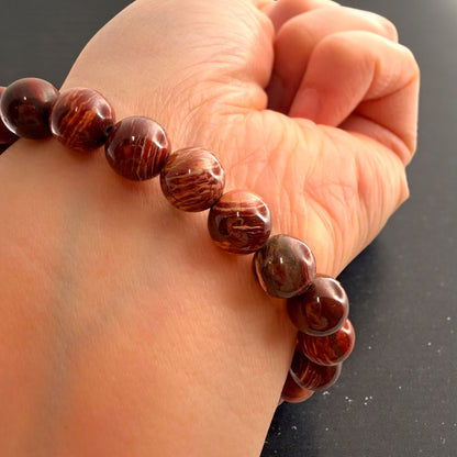 曲折紅碧玉串珠手鍊