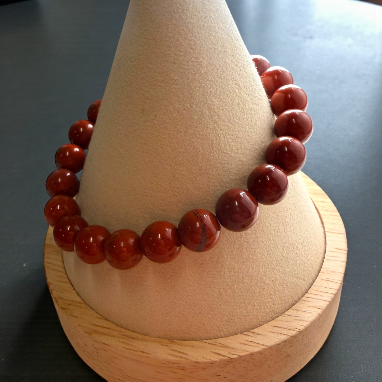 紅碧玉串珠手鍊