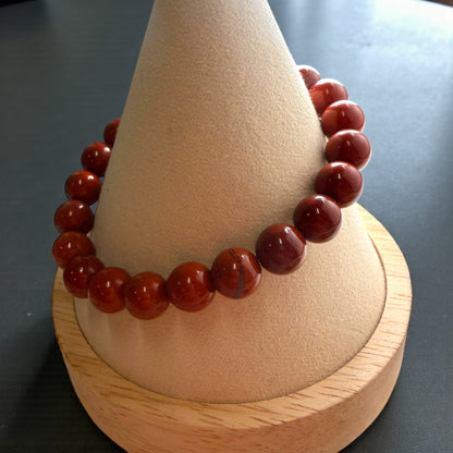 紅碧玉串珠手鍊